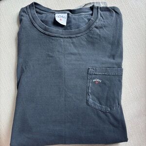 Noah NYC blue gray Long Sleeve Tee